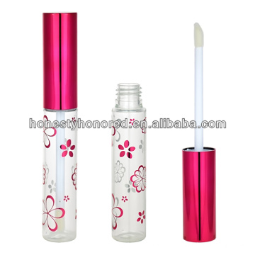 Round Red Color Lip Gloss Packaging Bottle